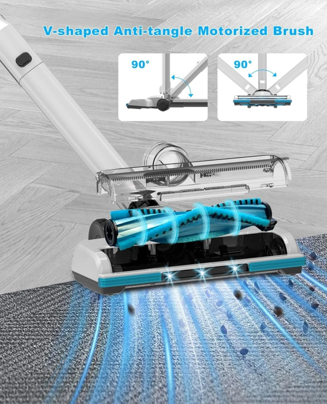 Cordless Stick Vacuum Cleaner, Lightweight - photo 4