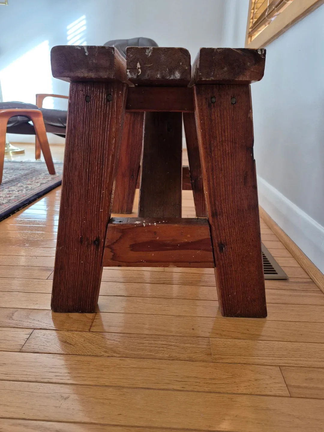 Vintage Bench - Solid Wood - Hand-Made : Super Sturdy & Solid image indicator(2)