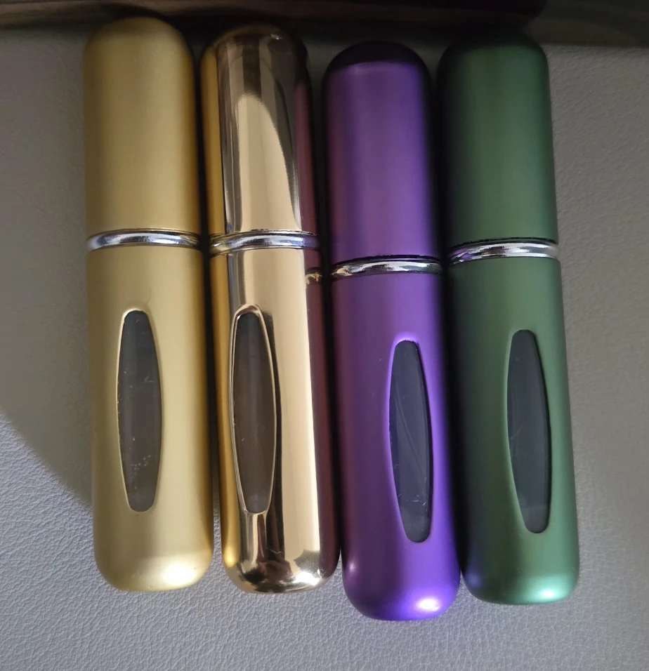 Refillable Perfume Atomizer - Gold, Purple, Green