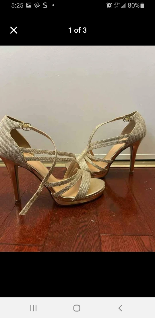 Studio Silver & Gold Heels - Size 9 - photo 2