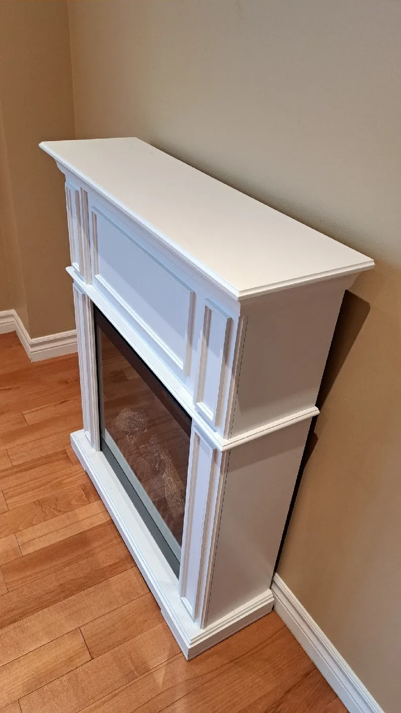 White Electric Fireplace - 31.5"W x 37.25"H x D9.5" image indicator(5)