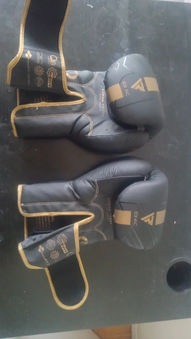 RDX Boxing Gloves - Black/Gold image indicator(2)