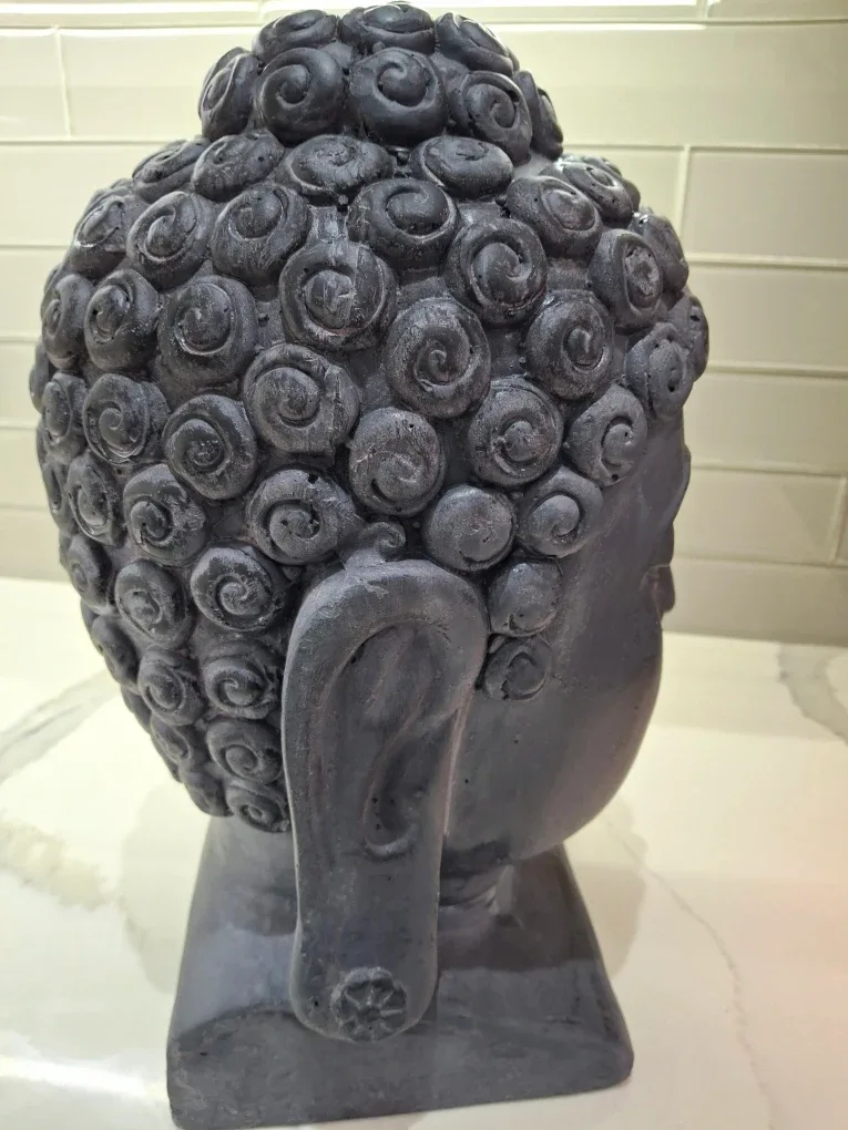 Buddha Head Statue - Grey image indicator(3)