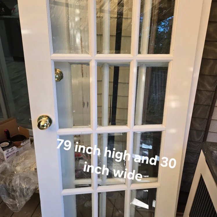 White Interior French Door - 79x30 inches image indicator(2)