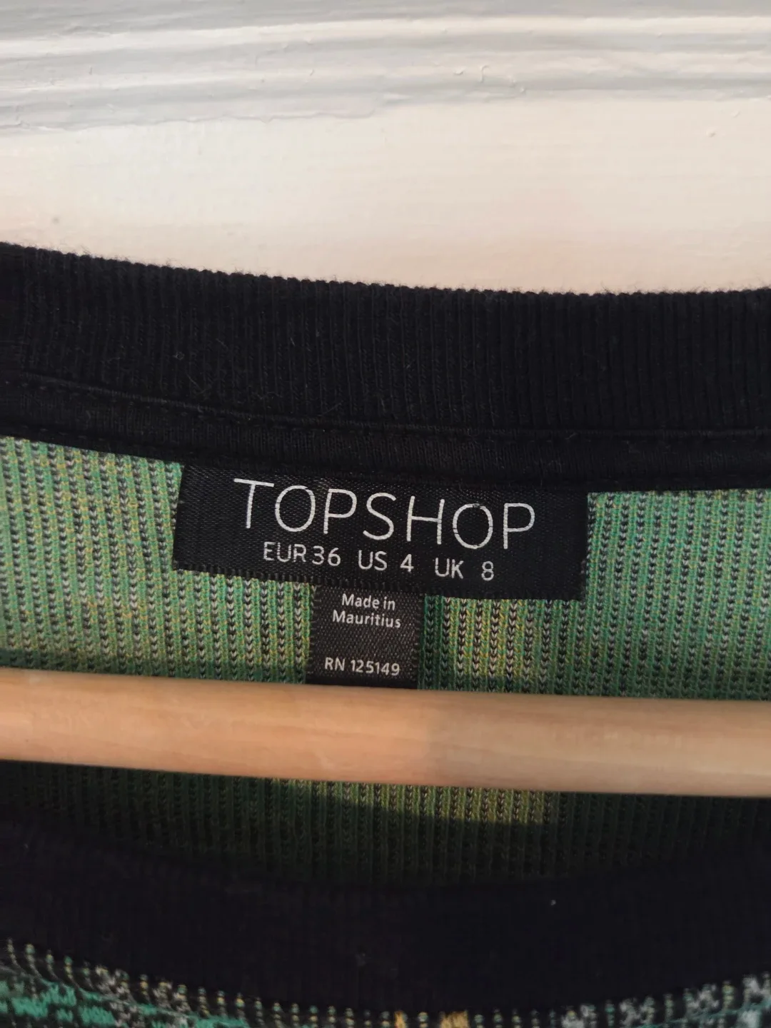 Topshop Plaid Dress Cotton - Size small image indicator(3)