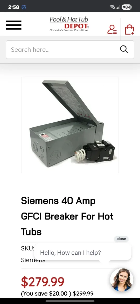 Siemens 40 Amp Circuit Breaker & Outdoor Load Center image indicator(6)