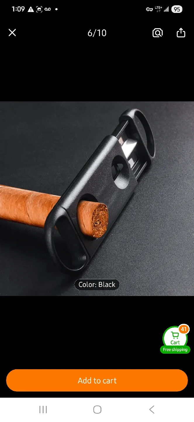 NEW Black Cigar Cutter image indicator(2)