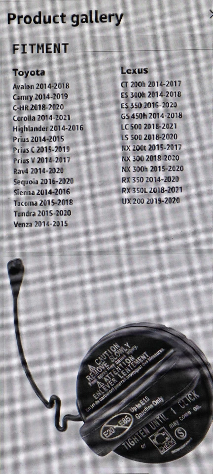 Toyota Rav 4 Gas Cap - photo 3