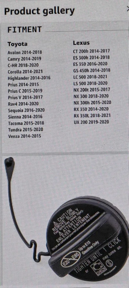 Toyota Rav 4 Gas Cap image indicator(3)