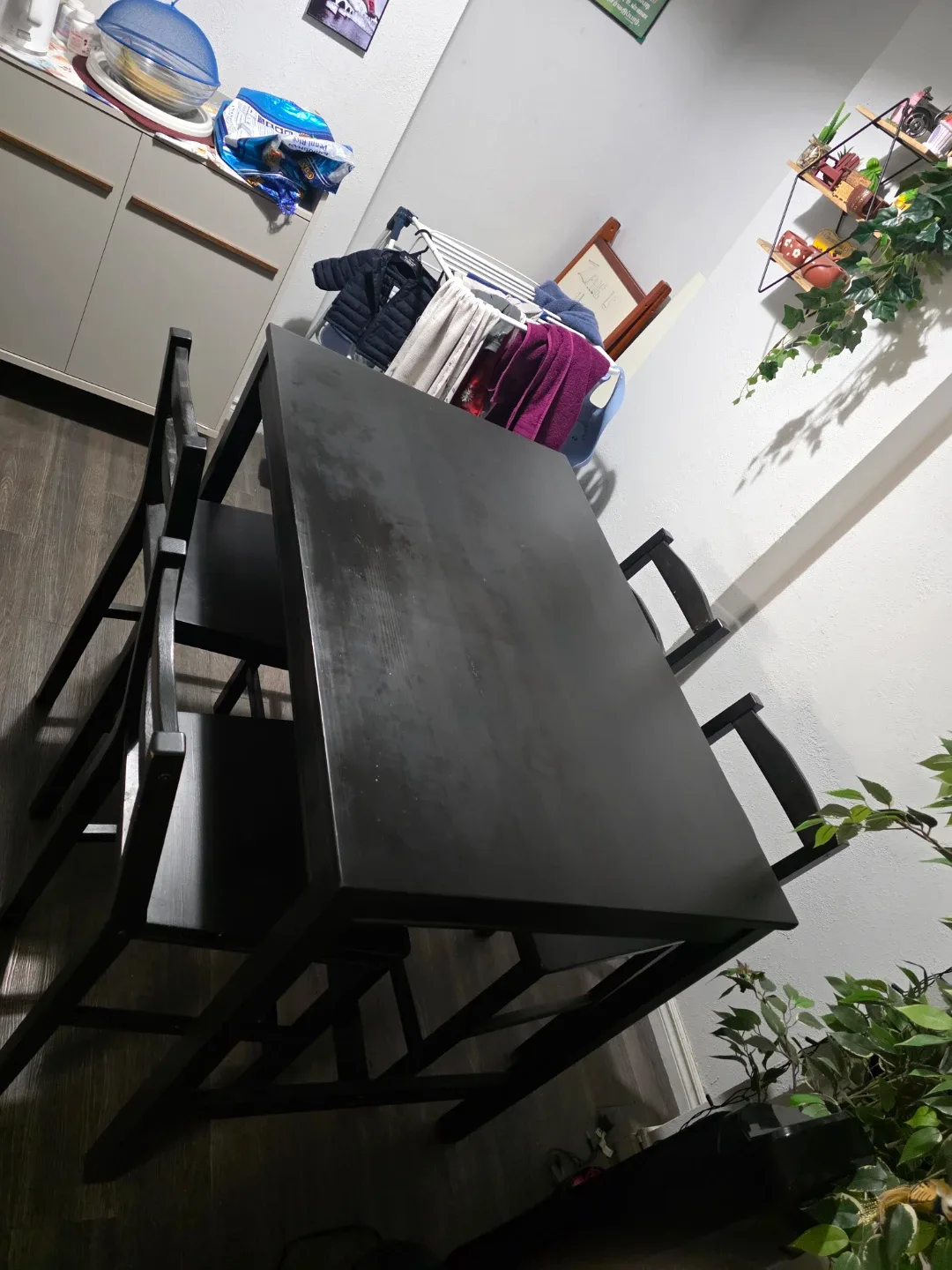 Black Dining Table with 4 Chairs image indicator(3)