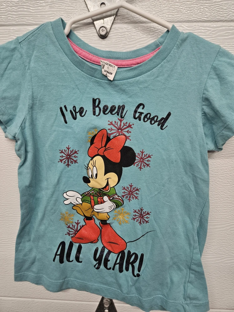 NEW  Christmas Disney Minnie Tee - Size S