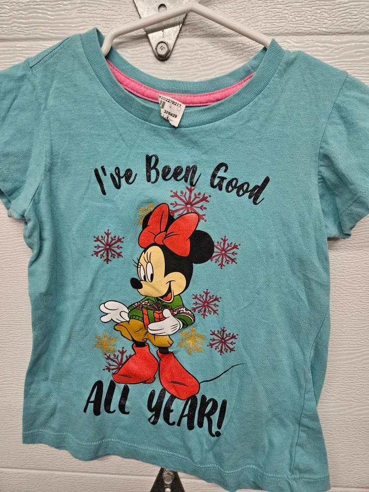 NEW  Christmas Disney Minnie Tee - Size S
