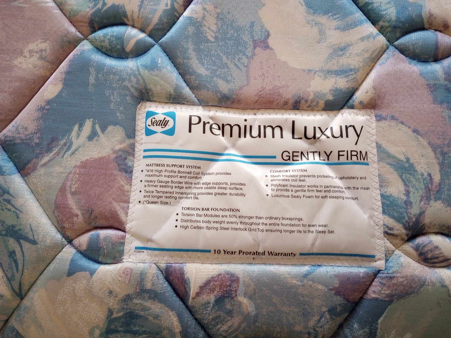 Sealy Premium Luxury Gently Firm Mattress (Queen)