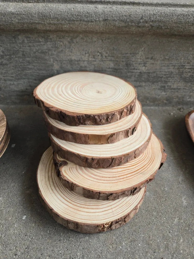 Wooden Coasters & Tray Set image indicator(3)