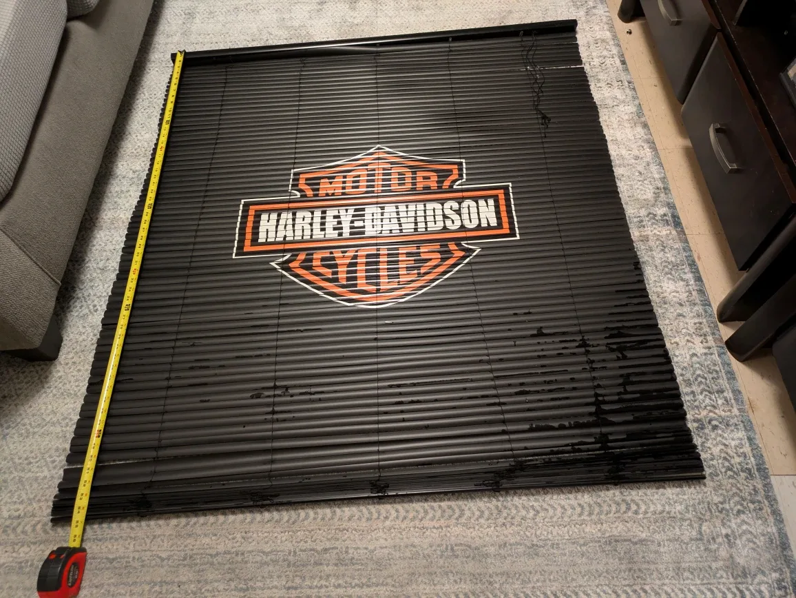 Harley-Davidson Black Window Blind (50" x 48")