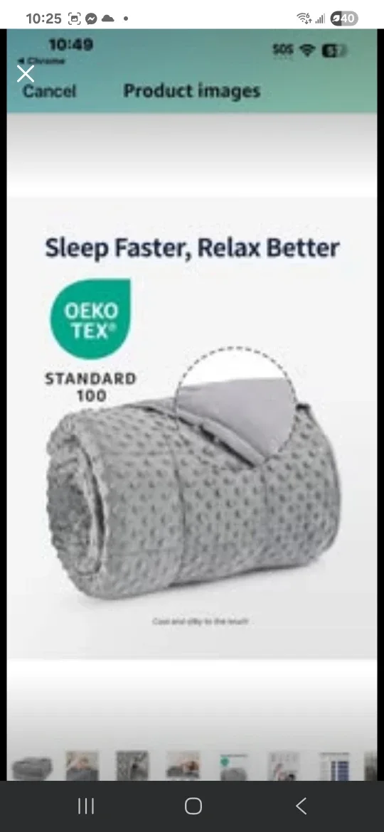 Grey Weighted Blanket - Soft & Snuggly image indicator(2)