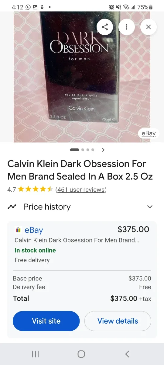 Calvin Klein Dark Obsession for Men 200ml image indicator(6)