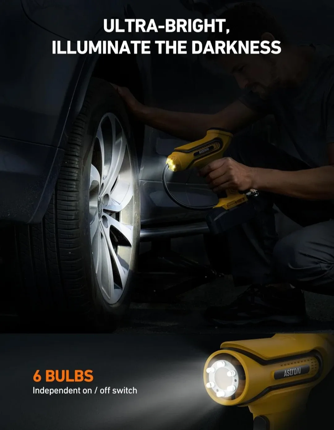 AstroAI Portable Tire Inflator - NEW image indicator(4)