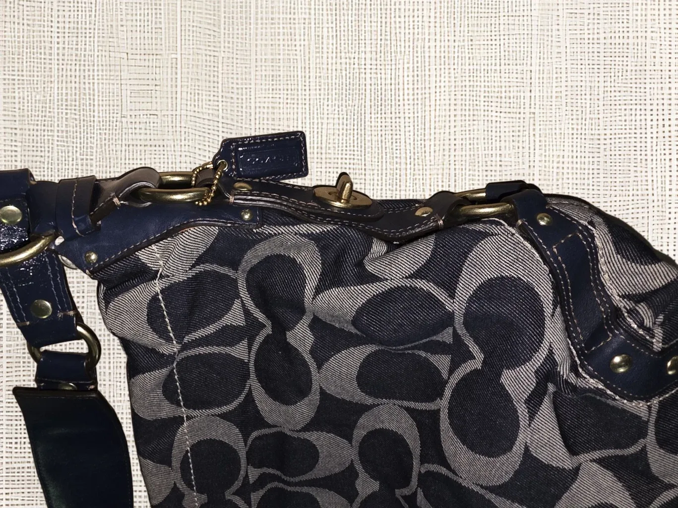 Coach Signature Denim Hobo Bag image indicator(4)