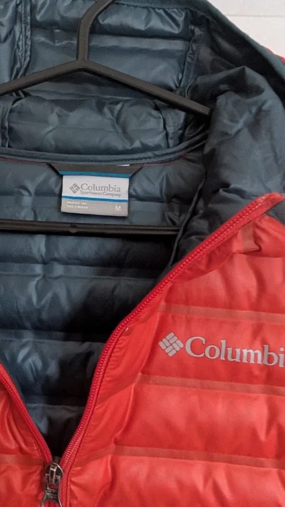 Columbia Down Hooded Puffer Jacket - Size M image indicator(2)