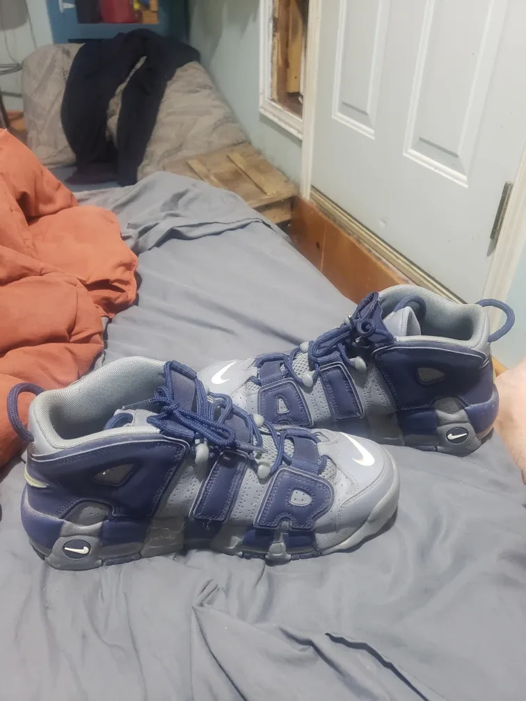 Nike Air More Uptempo Sneakers - Blue/Grey