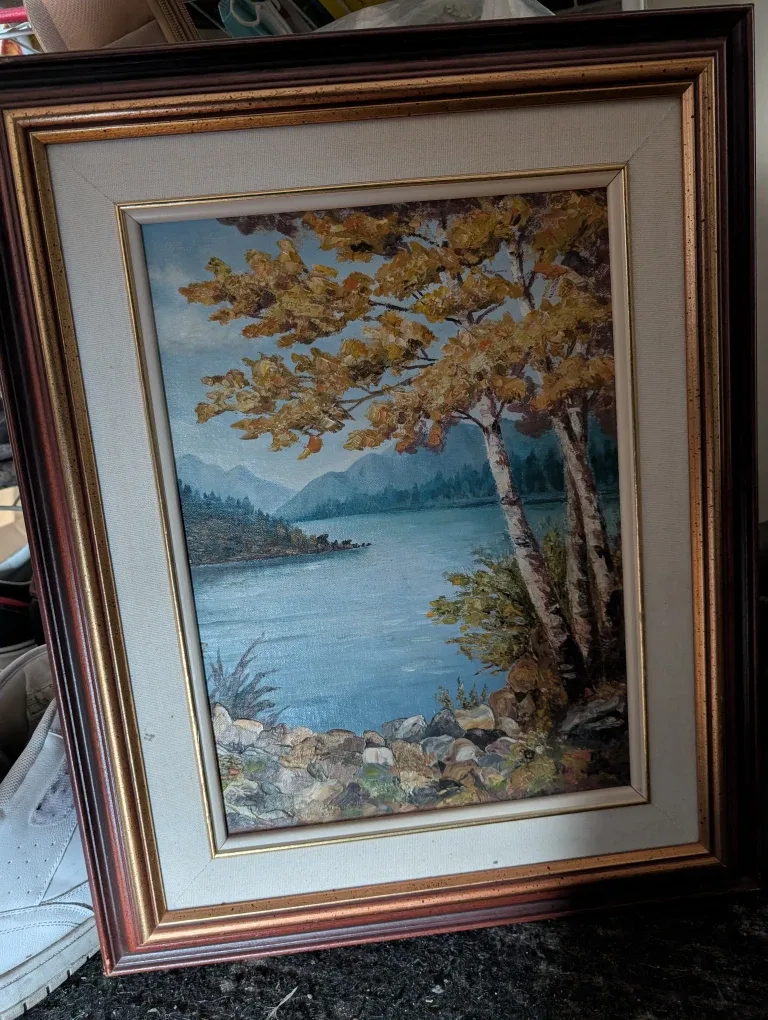 Original framed oil painting