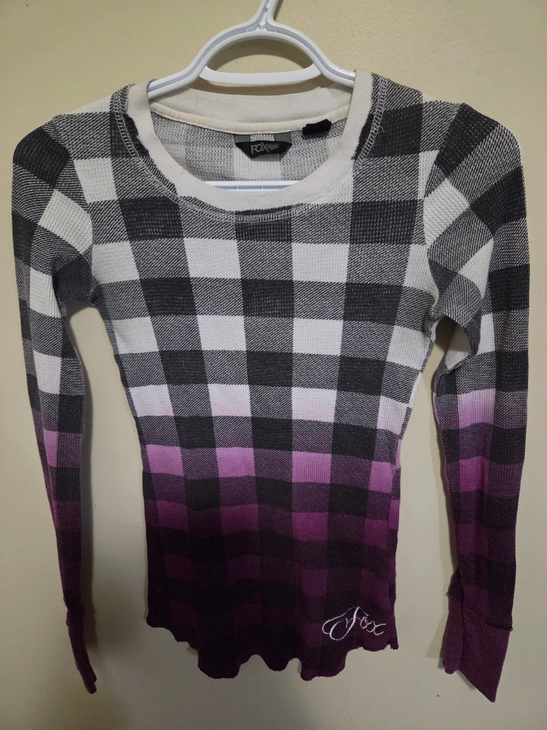 Fox Plaid Top - Size Small image indicator(3)