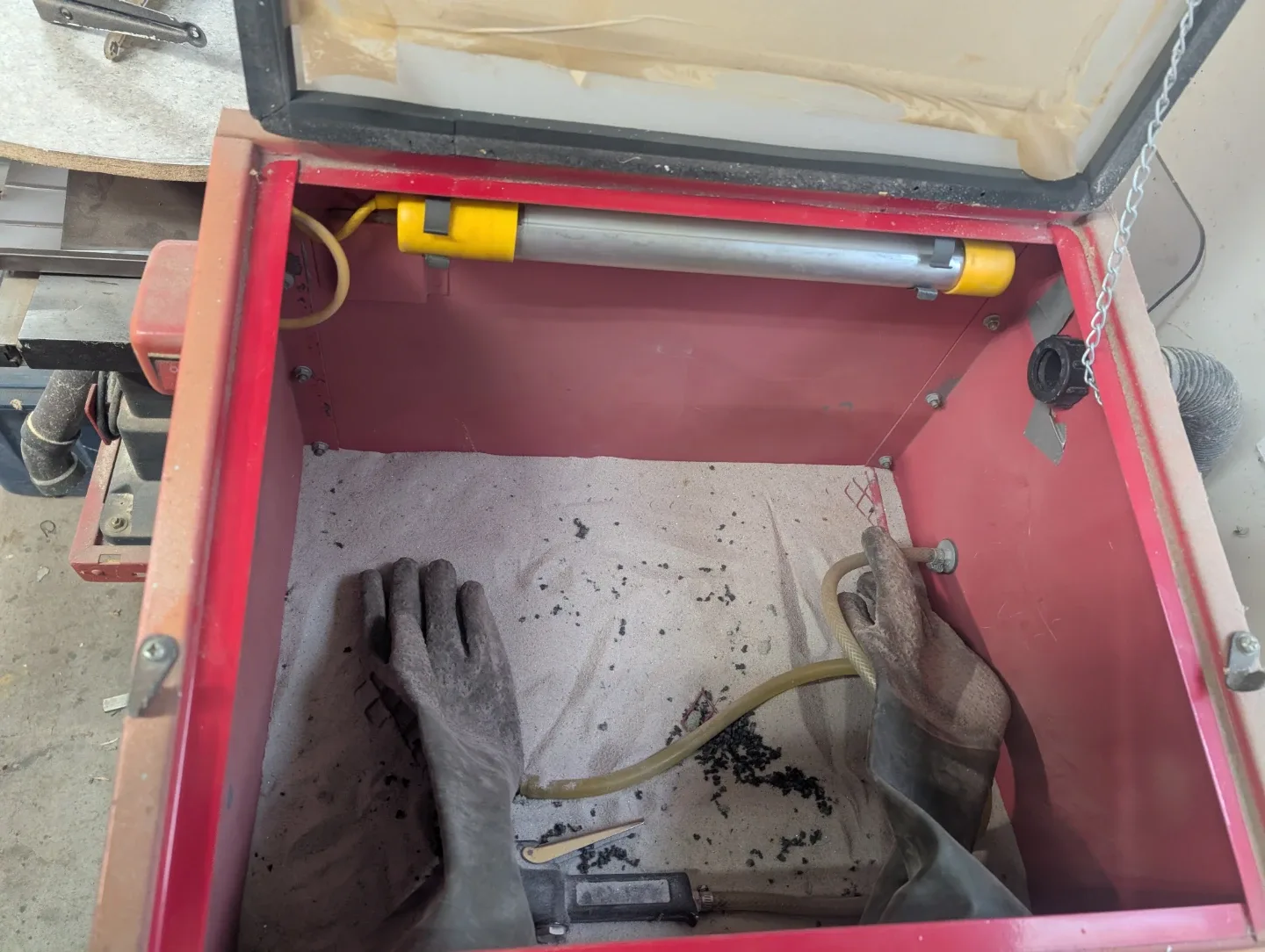 Sandblasting Cabinet image indicator(5)