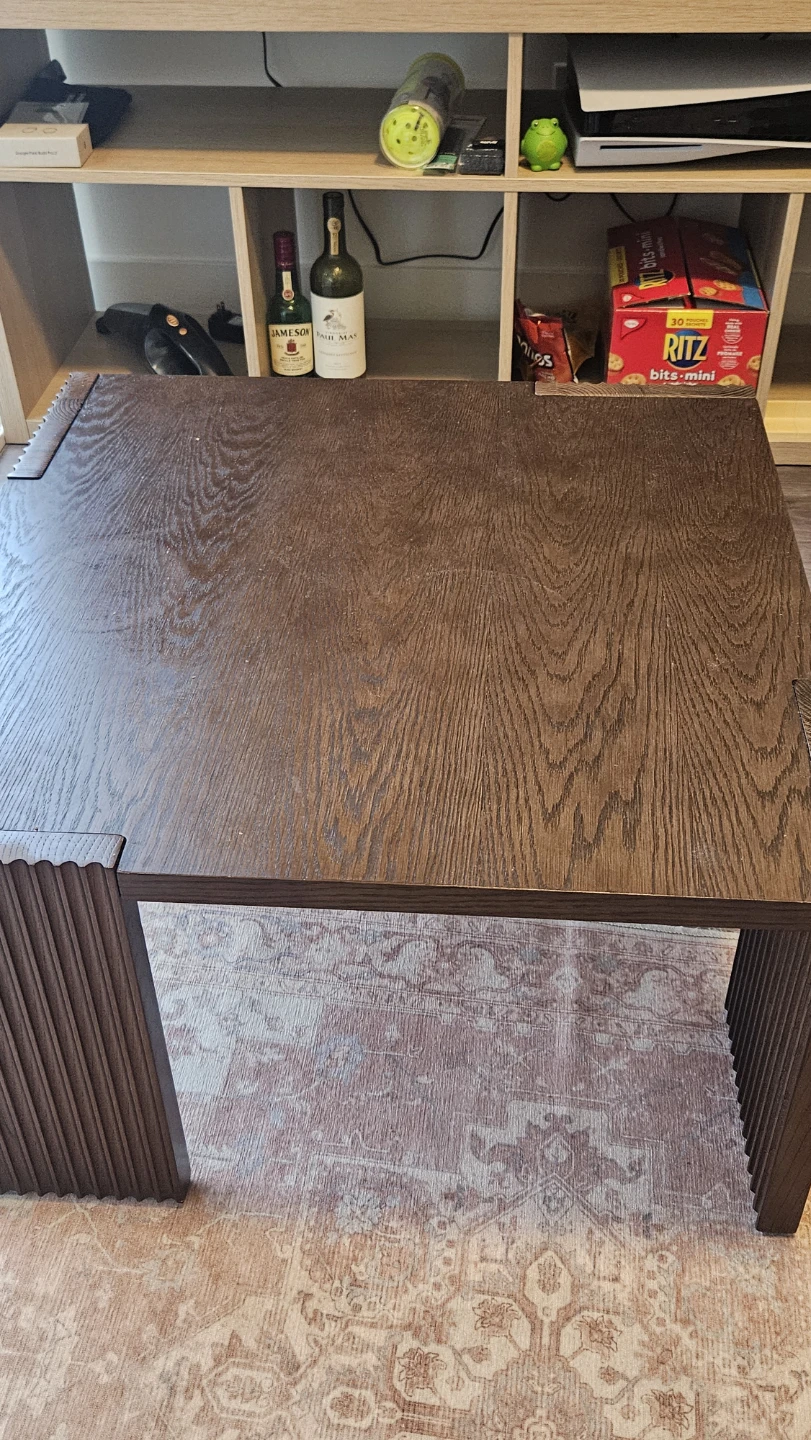 Brown Wooden coffee table/desk - photo 2