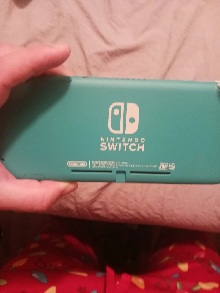 Nintendo Switch Lite Turquoise with Zelda Case and black case. - photo 2