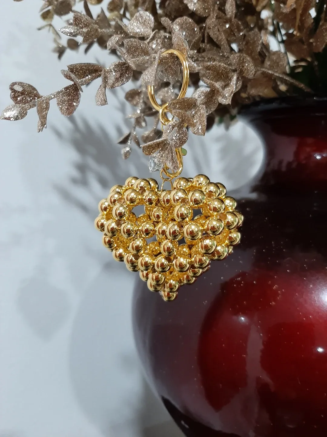 Gold Heart Keychain