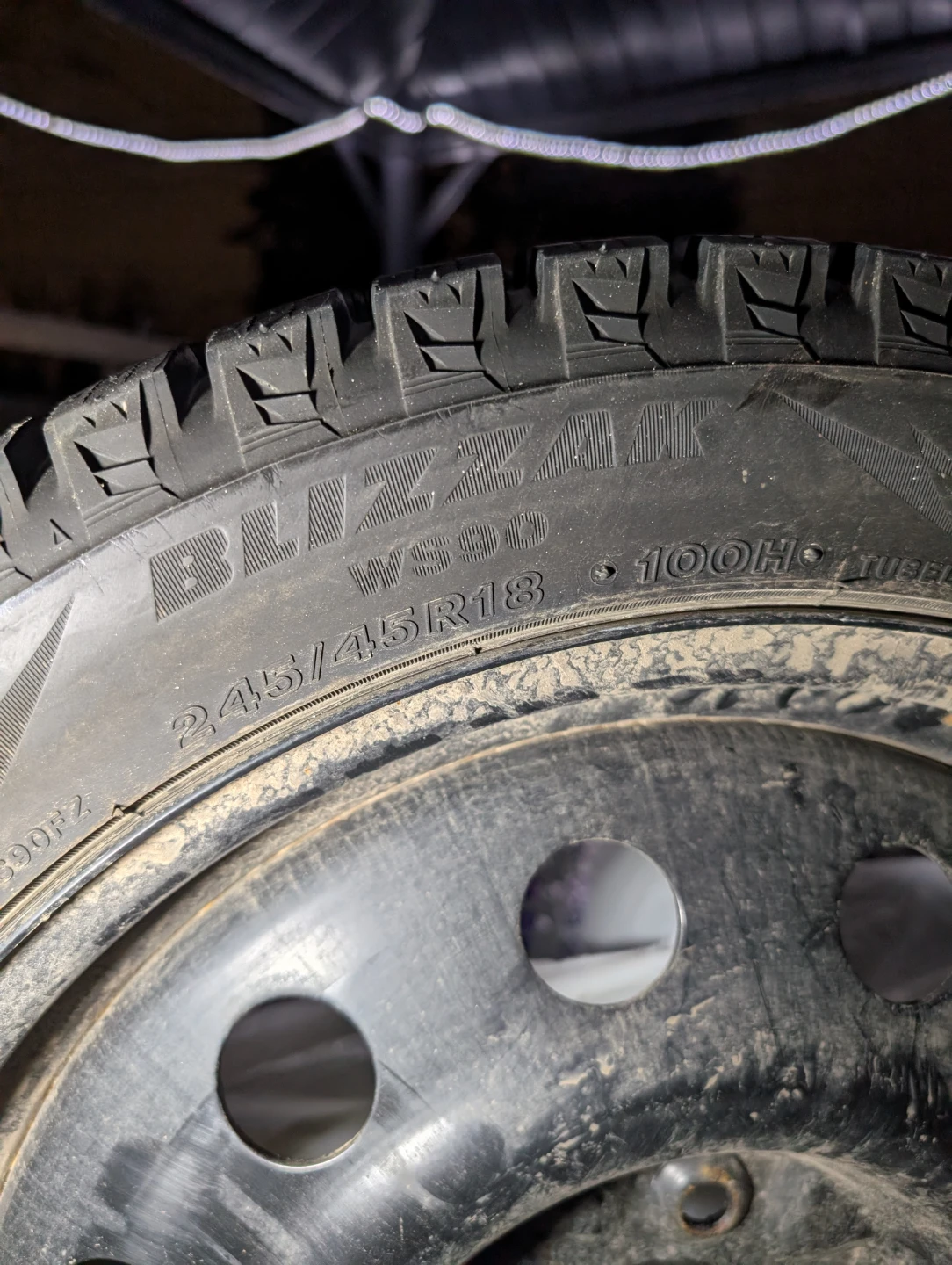Bridgestone Blizzak Winter Tire 245/45R18 - photo 3