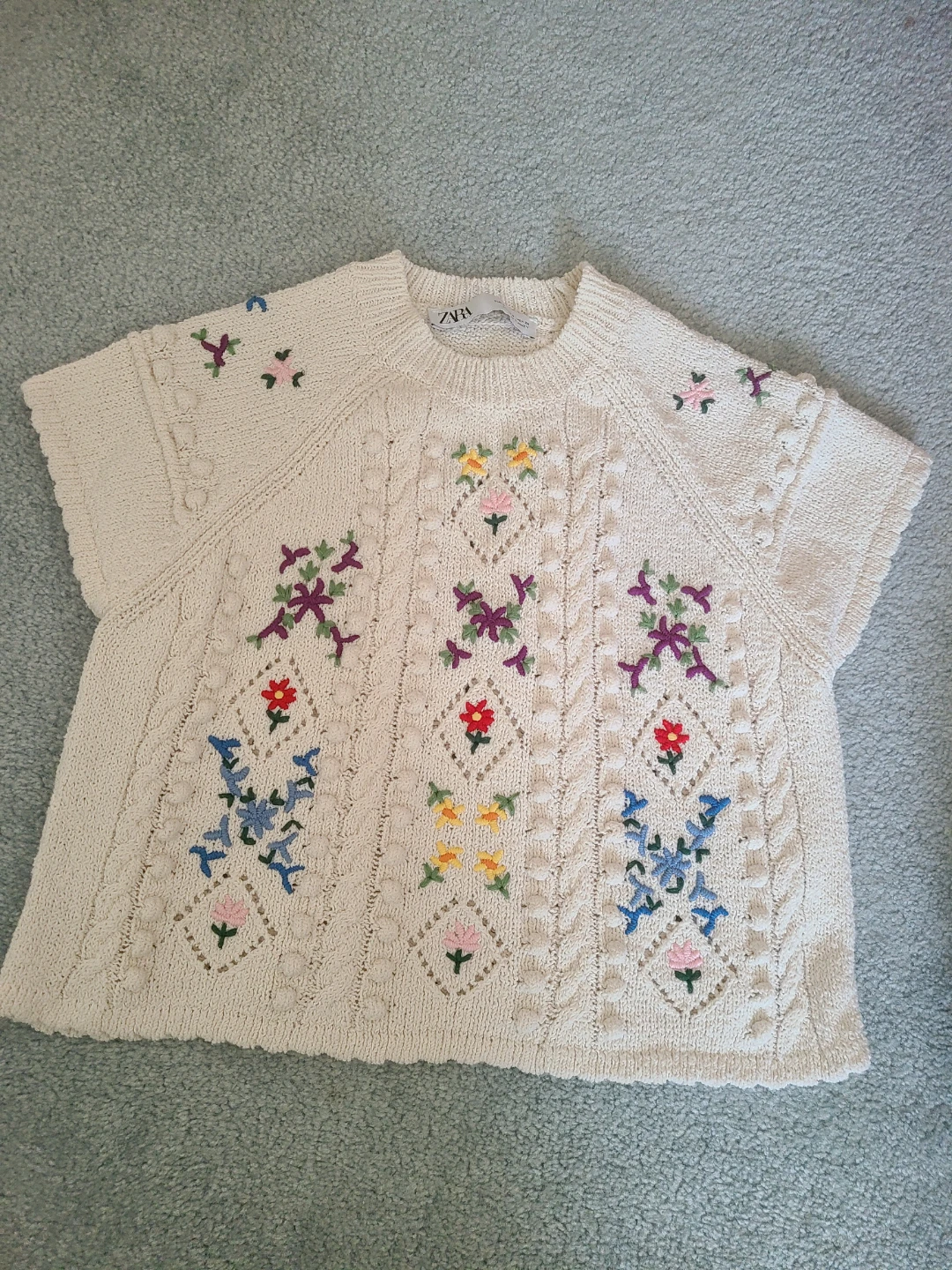 Zara Embroidered Knit Top - photo 3