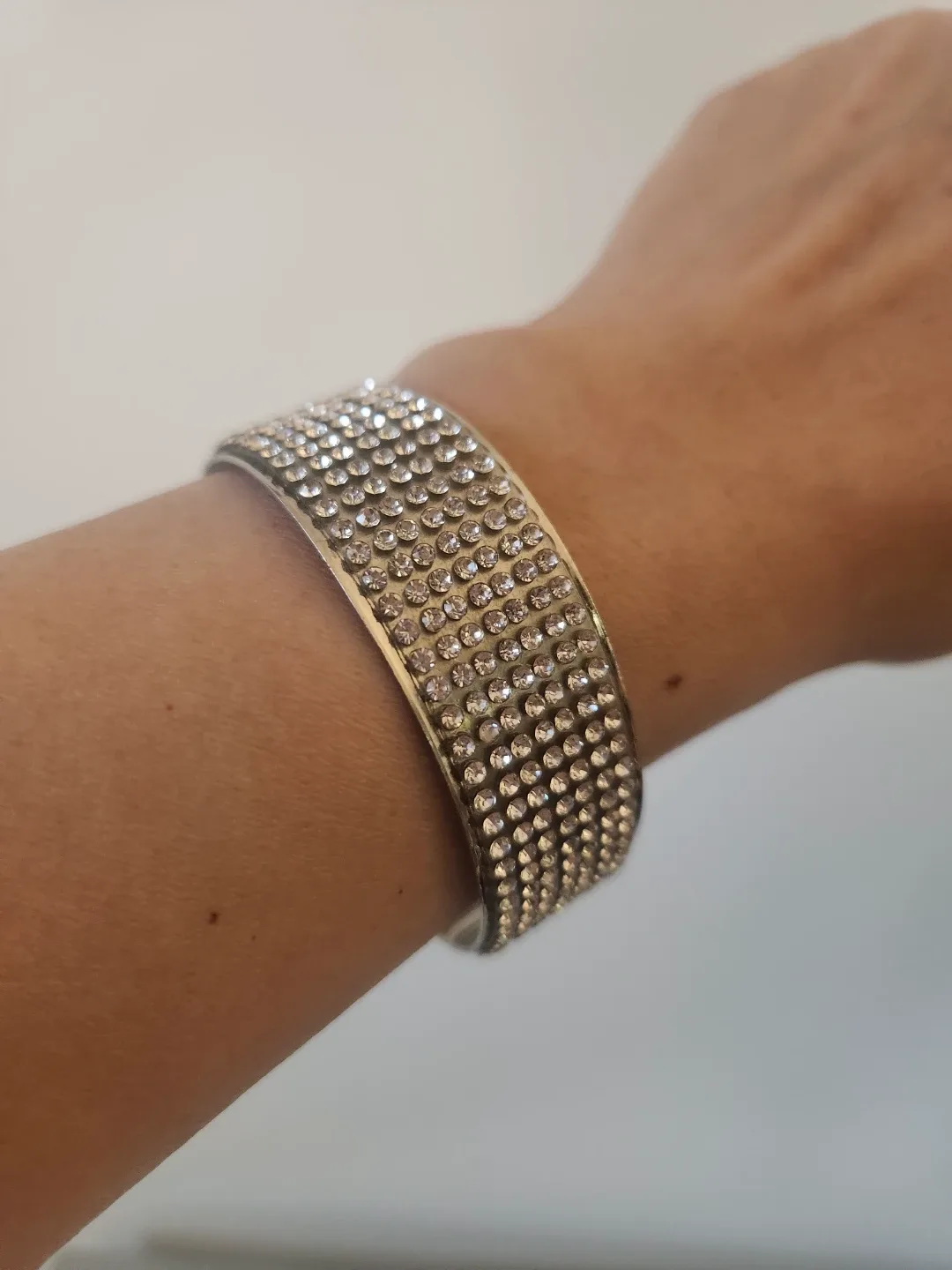 BRAND NEW Rhinestone Cuff Bracelets or Bangles - 2 styles image indicator(3)