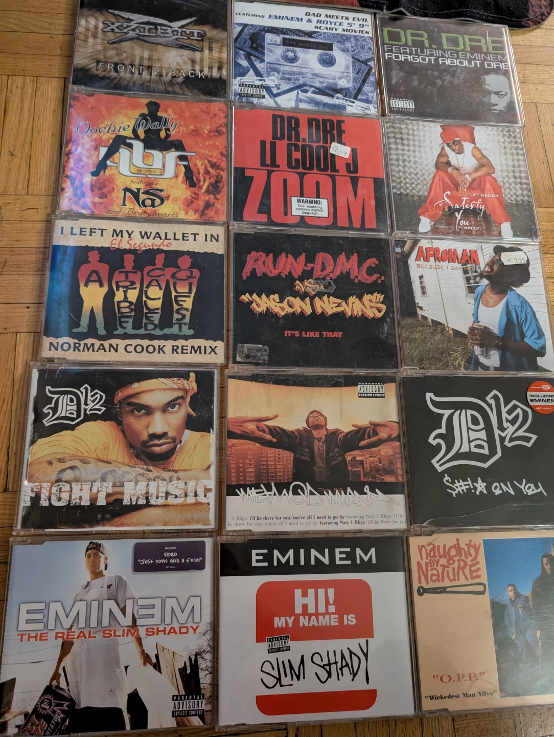 Mixed Lot of 15 Hip Hop CDs - Eminem, Dr. Dre, Run-DMC & More!
