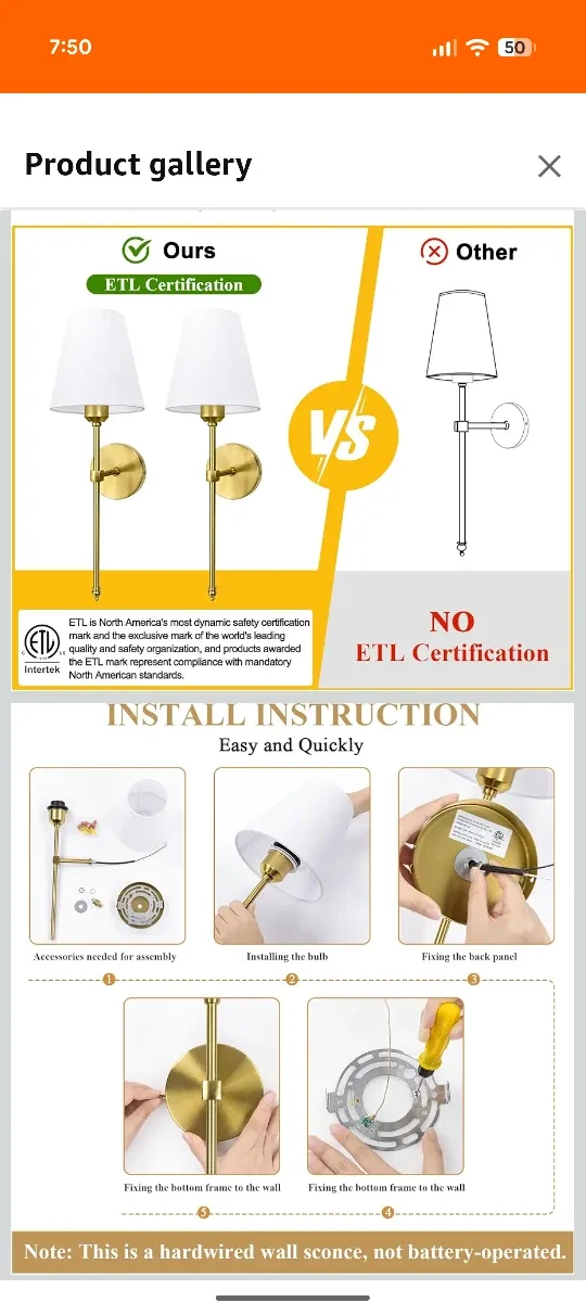 Wall Sconces Set of 2 image indicator(4)