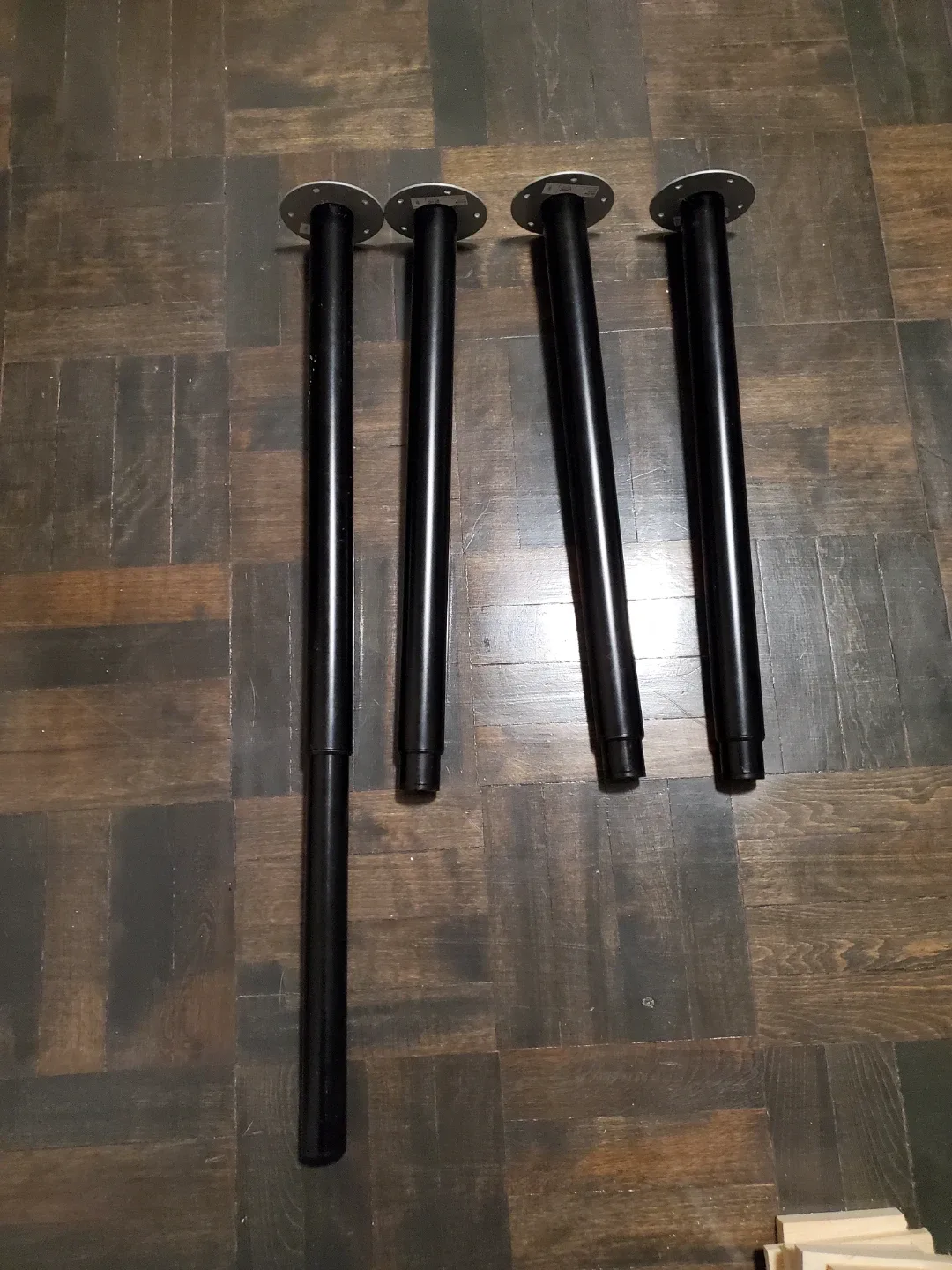 IKEA OLOV Adjustable Black Table Legs (Set of 4) image indicator(2)