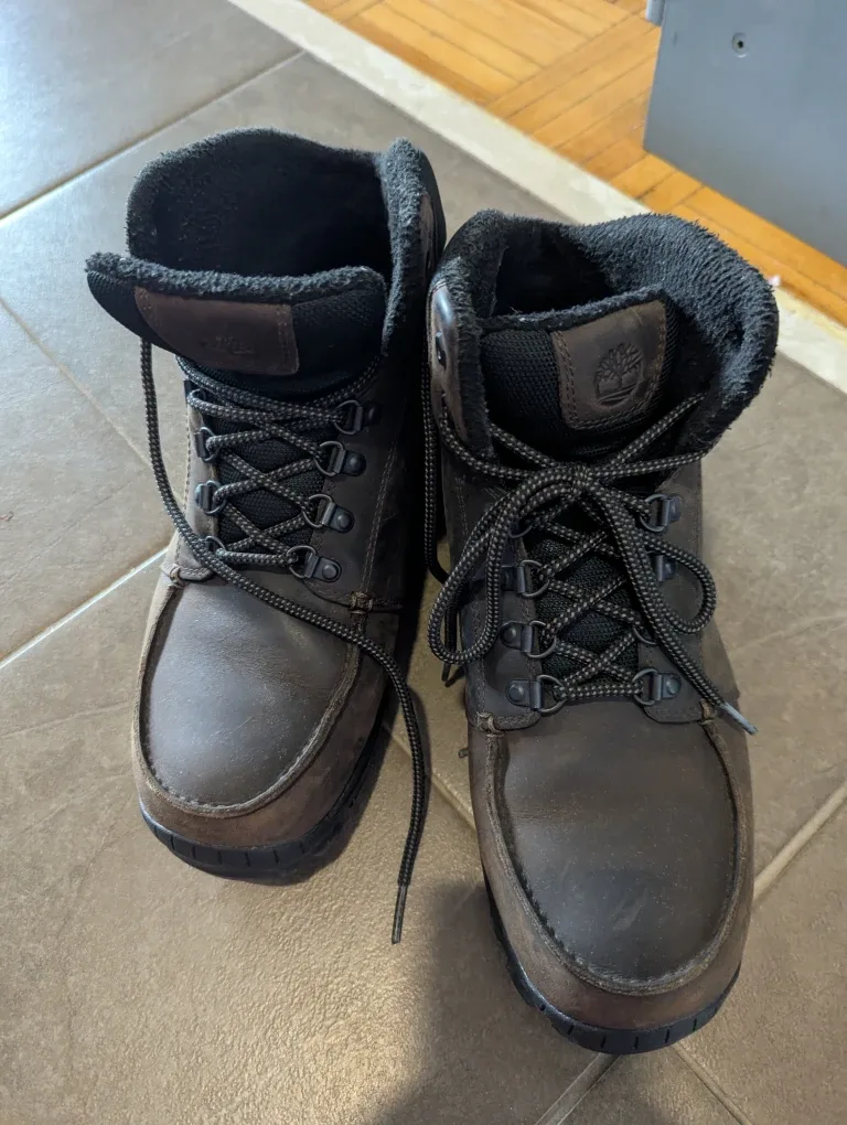 Timberland Brown Leather Boots - Size 10