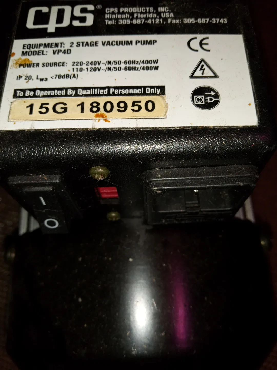 CPS VP4D 2 Stage Vacuum Pump image indicator(2)