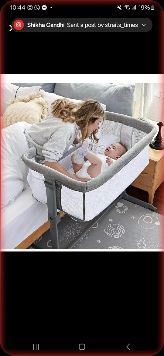 TCBunny Adjustable Height Bedside Bassinet image indicator(4)