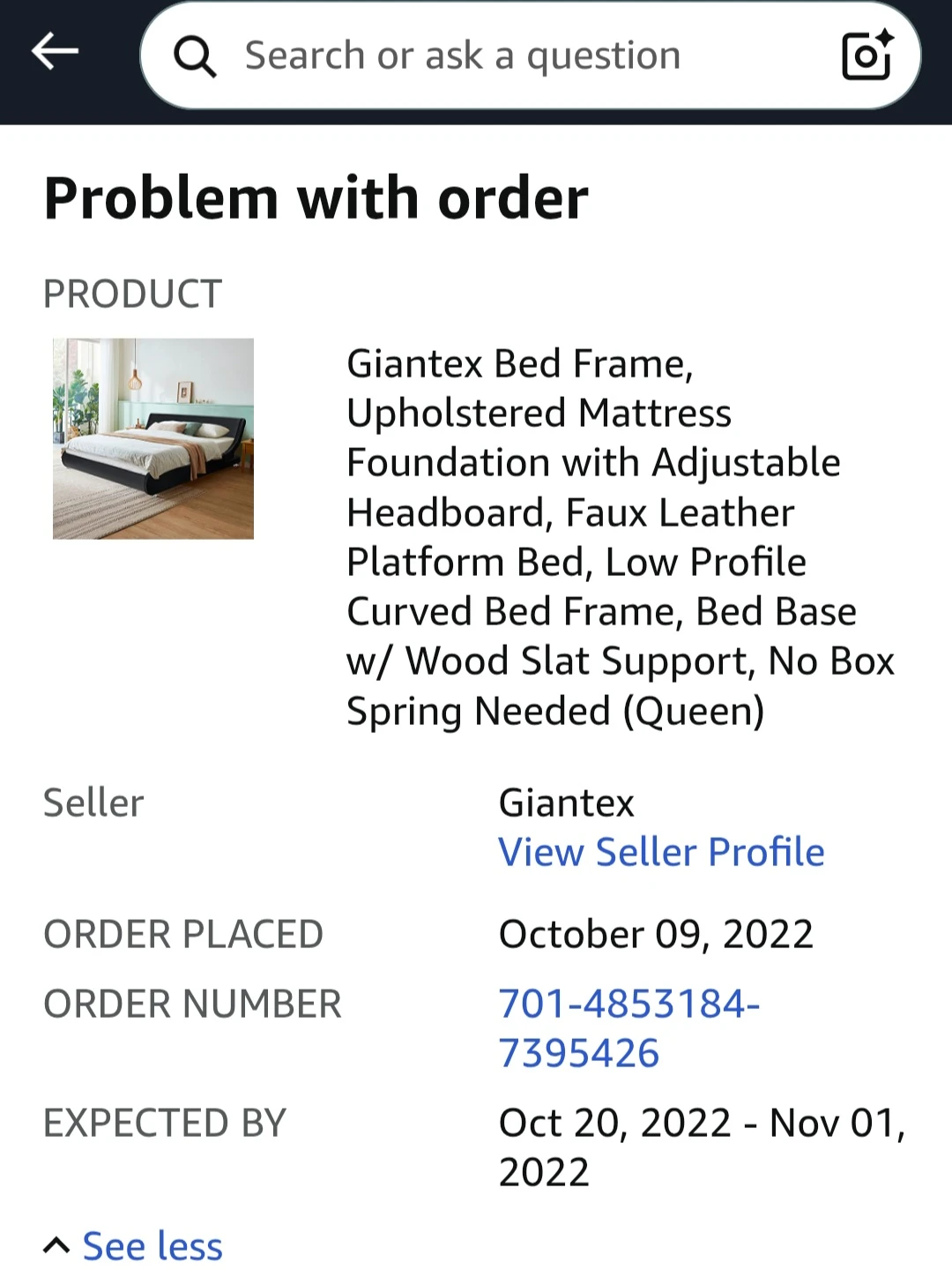 Giantex Queen Size Bed Frame - photo 3