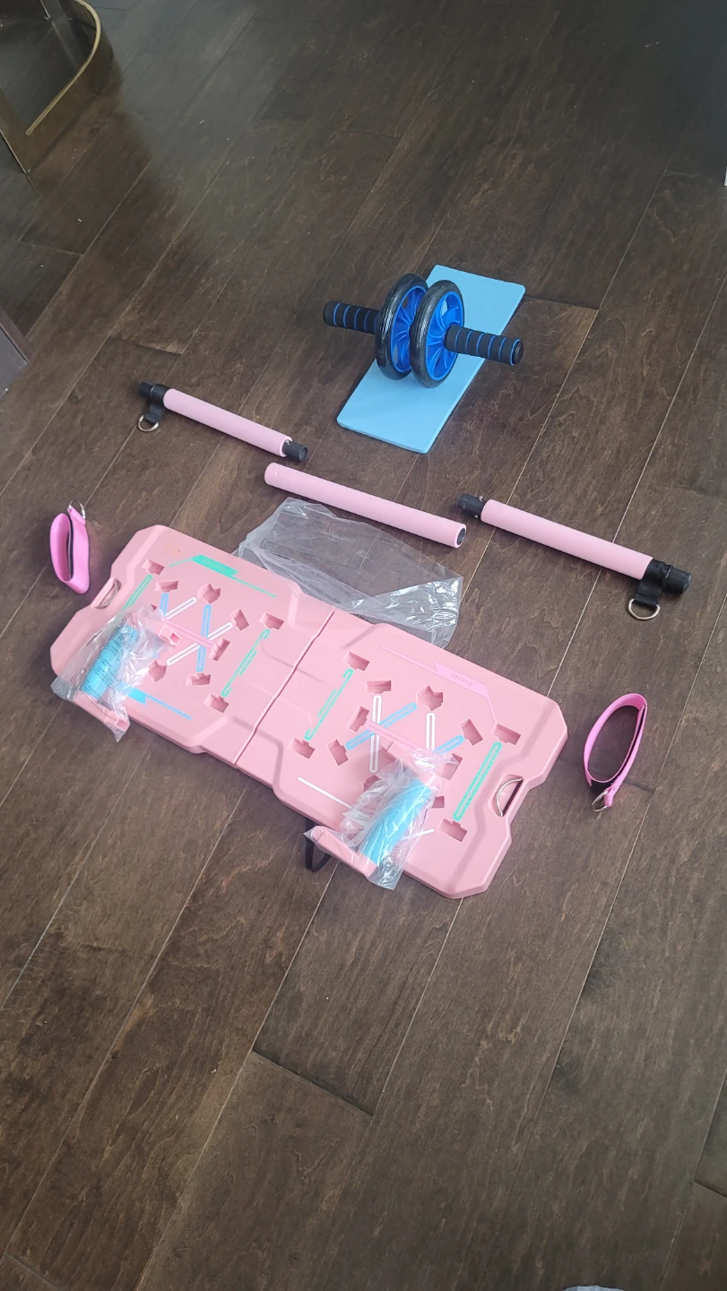 Pink Push Up Board Foldable Press Up Boards Fitness Workout ... - photo 5