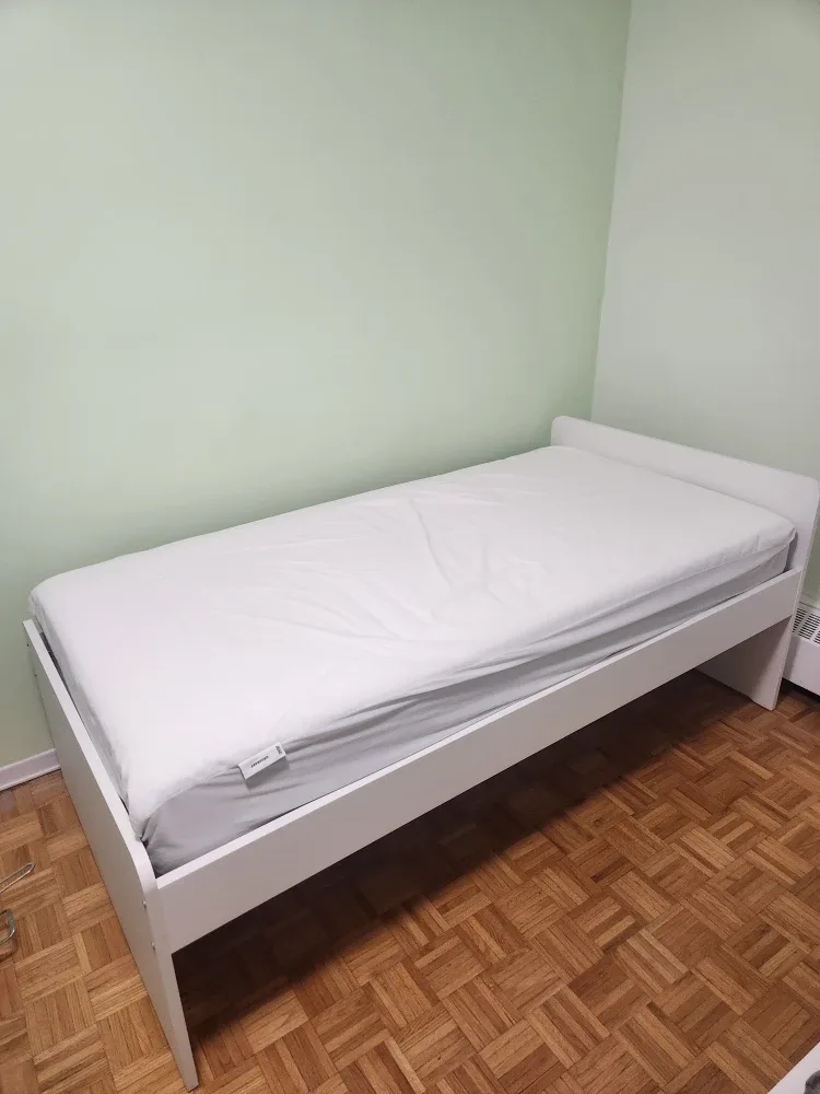 IKEA SLÄKT Bed Frame & HAUGESUND Twin CA Mattress