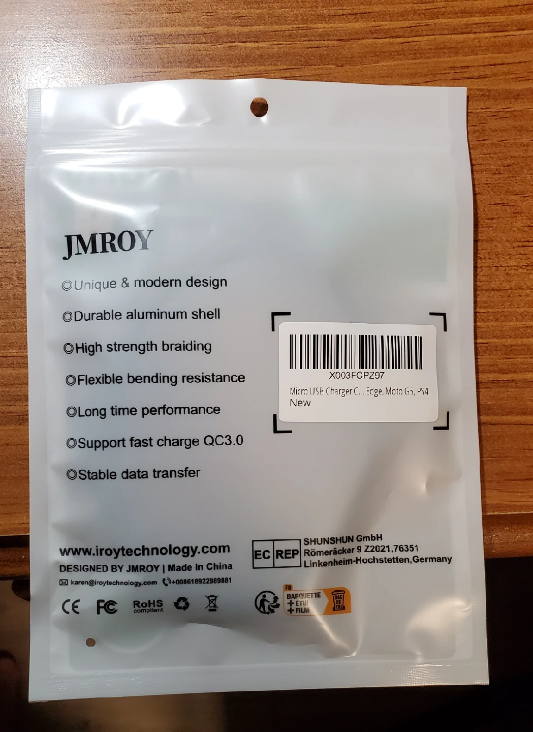New JMROY Micro USB Charger Cable - photo 2