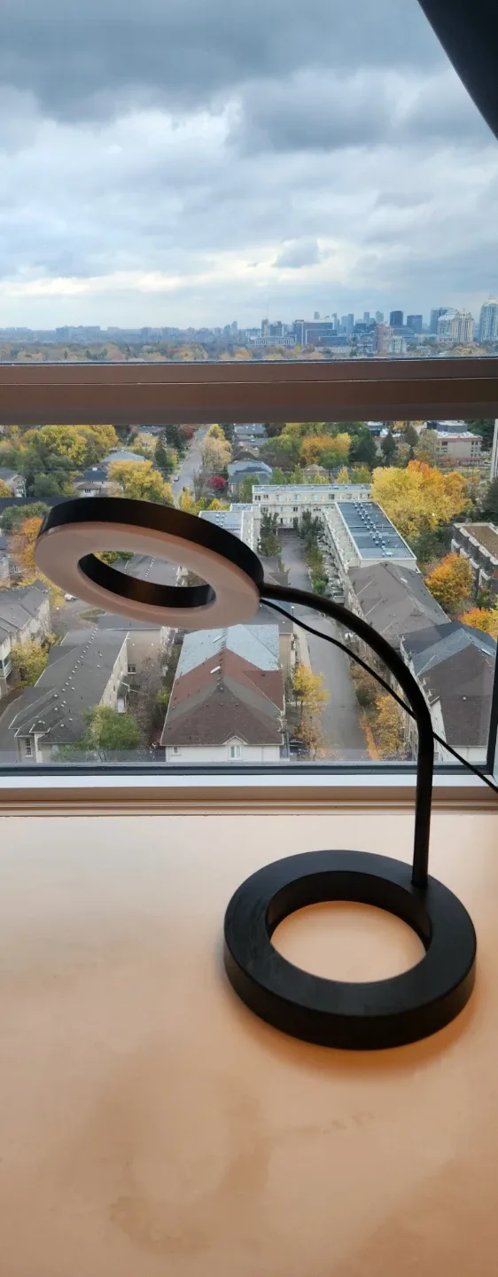 LED Ring Light Desk Lamp - Black thumbnail