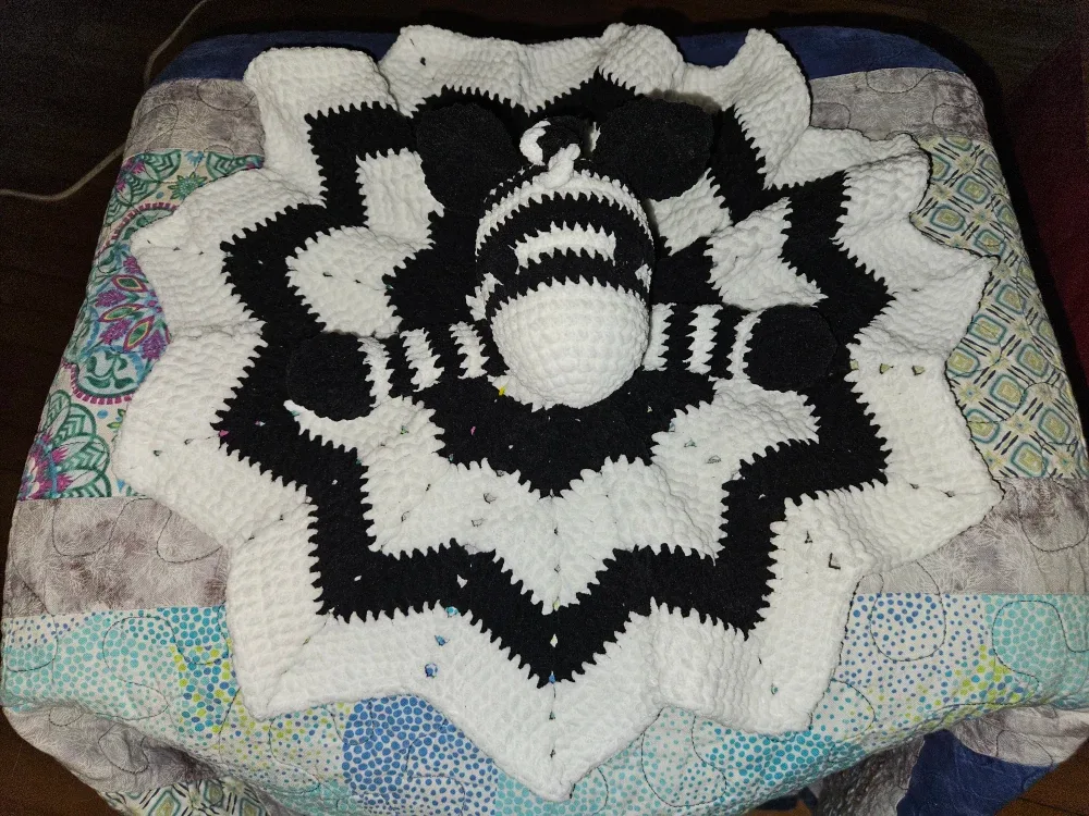 Zebra Baby Lovey Handmade image indicator(2)