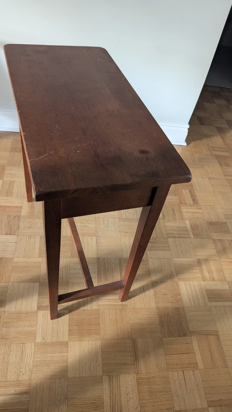 Wooden Desk / Console Table with 3 Drawers – Great Condition! - photo 3