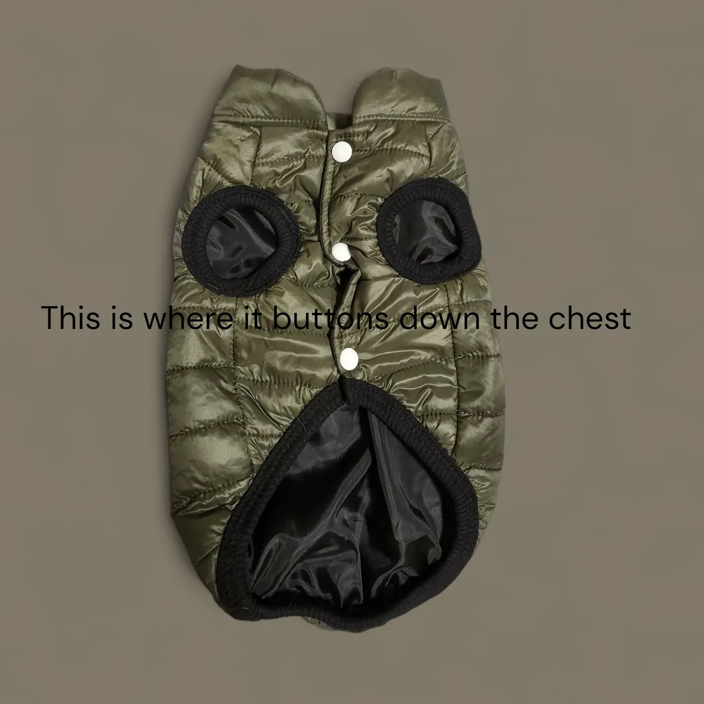 The Dog Face Puffer Vest - Size M (Fits like S) image indicator(4)