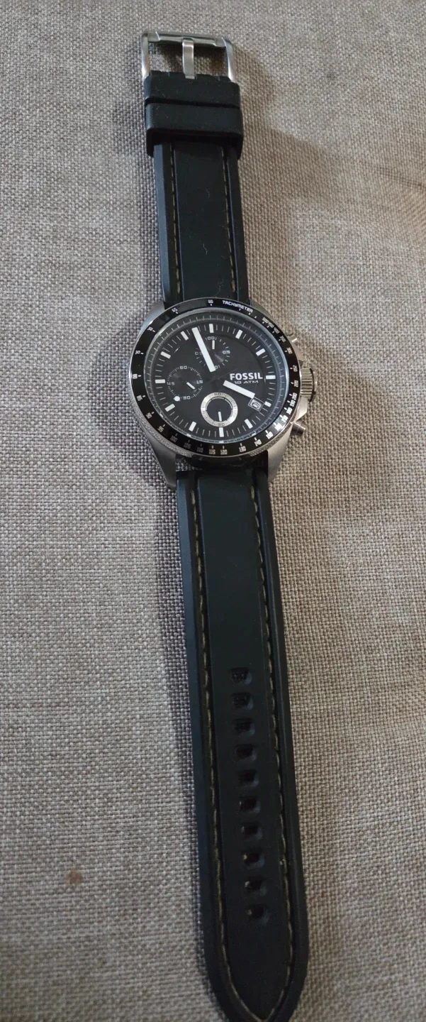 Fossil Chronograph Watch - Black Band image indicator(2)