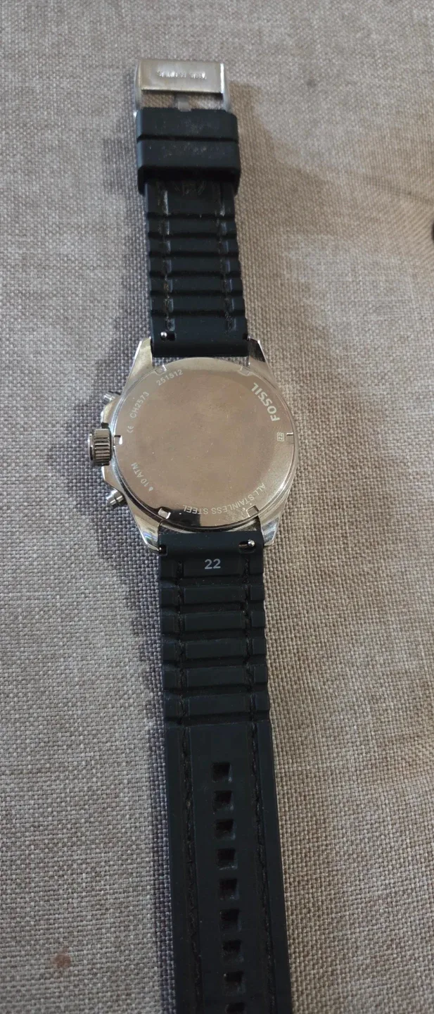 Fossil Chronograph Watch - Black Band image indicator(3)